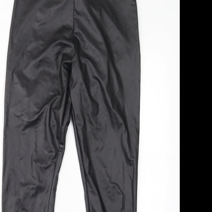 Womens UK Size S H&M Regular Fit  Black Trousers