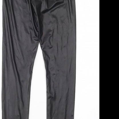 Womens UK Size S H&M Regular Fit  Black Trousers