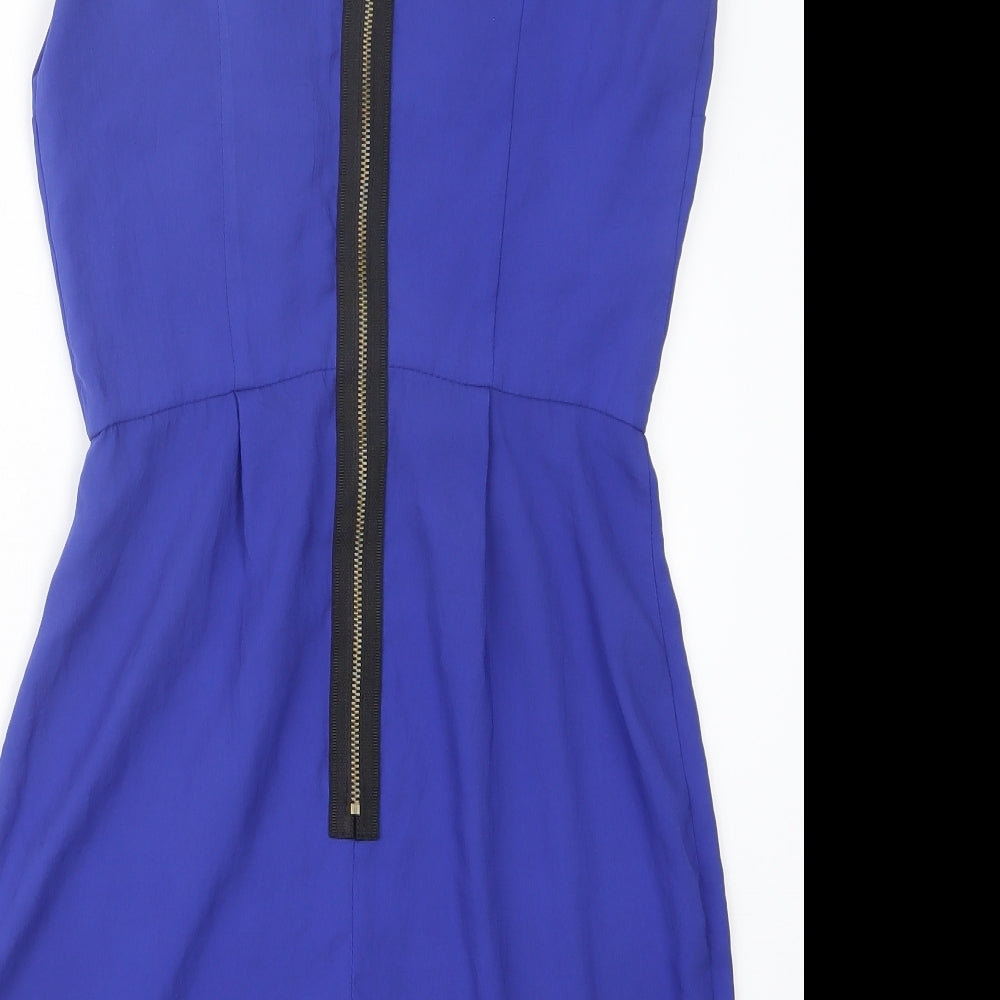 Topshop Womens Blue   A-Line  Size 8