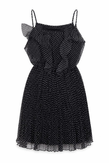 Uttam London Womens Black Polka Dot  Mini  Size S