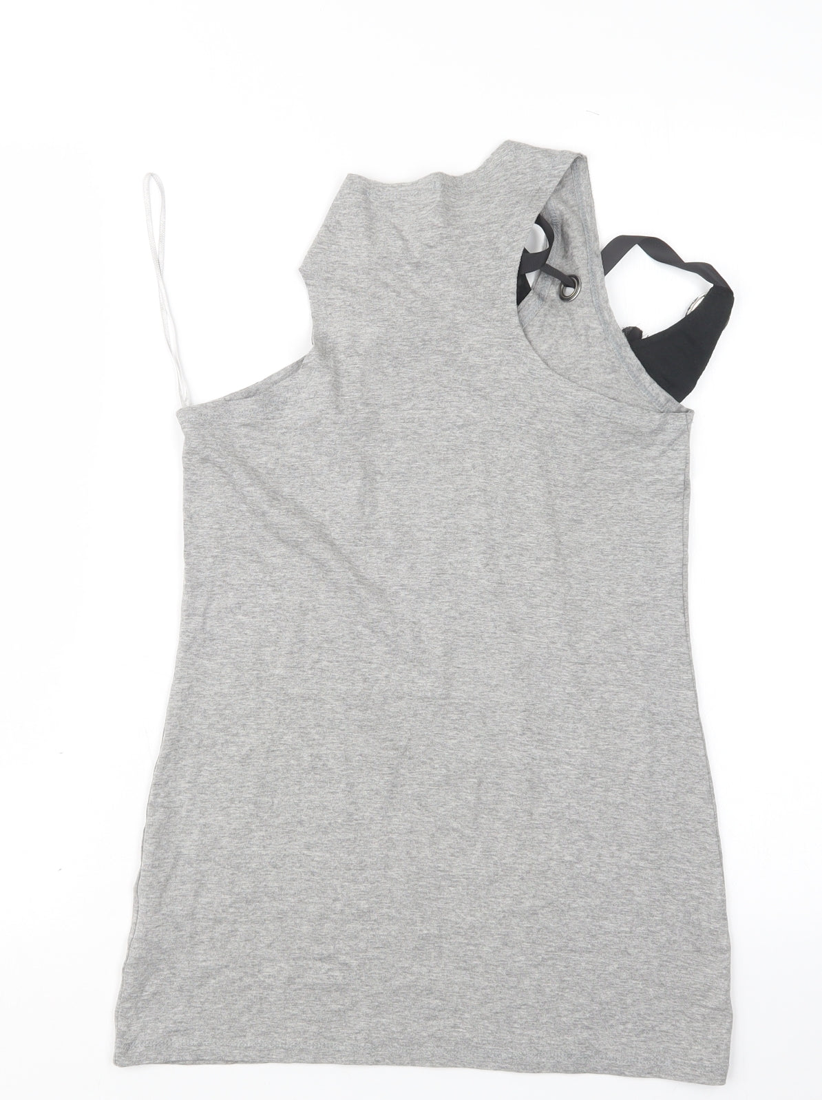 Womens UK Size 10 Miso Grey Basic Tank