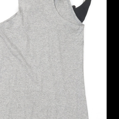 Womens UK Size 10 Miso Grey Basic Tank
