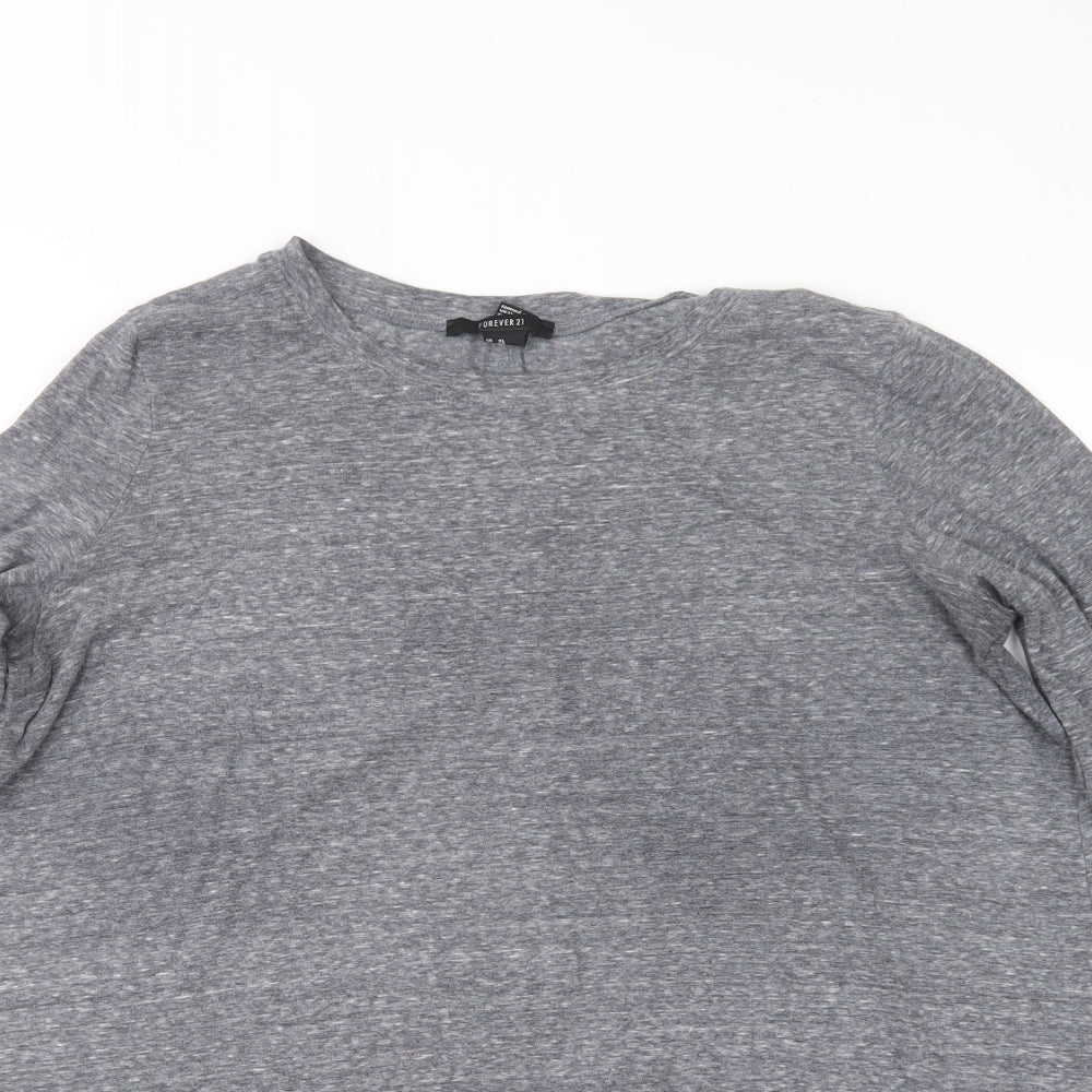 FOREVER 21 Womens Blue   Basic T-Shirt Size XL