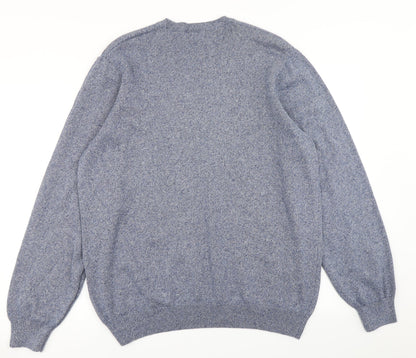 M&S Mens Blue  Knit Pullover Jumper Size XL