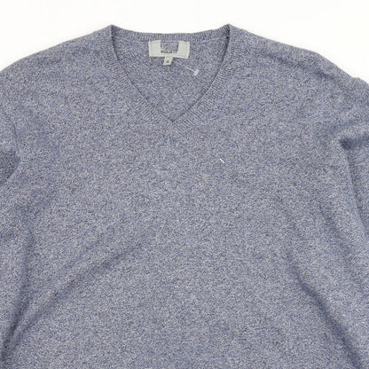 M&S Mens Blue  Knit Pullover Jumper Size XL