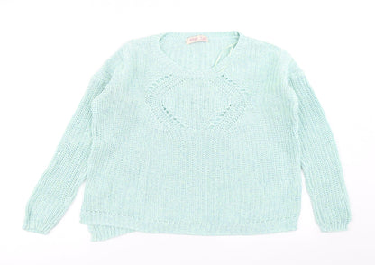 Womens UK Size 10 Krisp Green Pullover Jumper