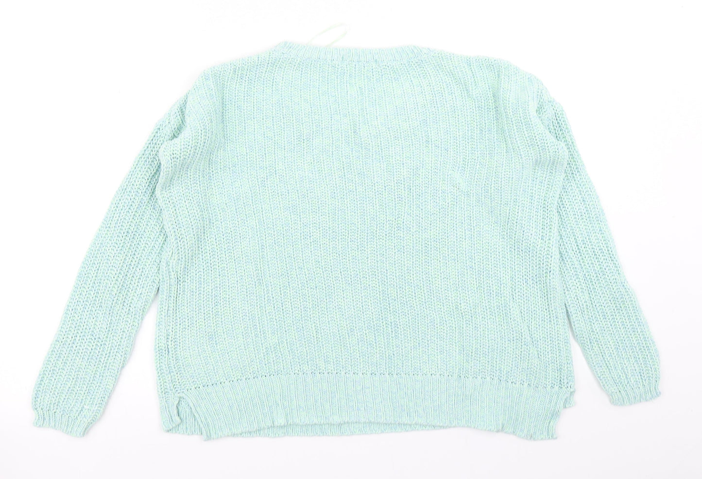 Womens UK Size 10 Krisp Green Pullover Jumper