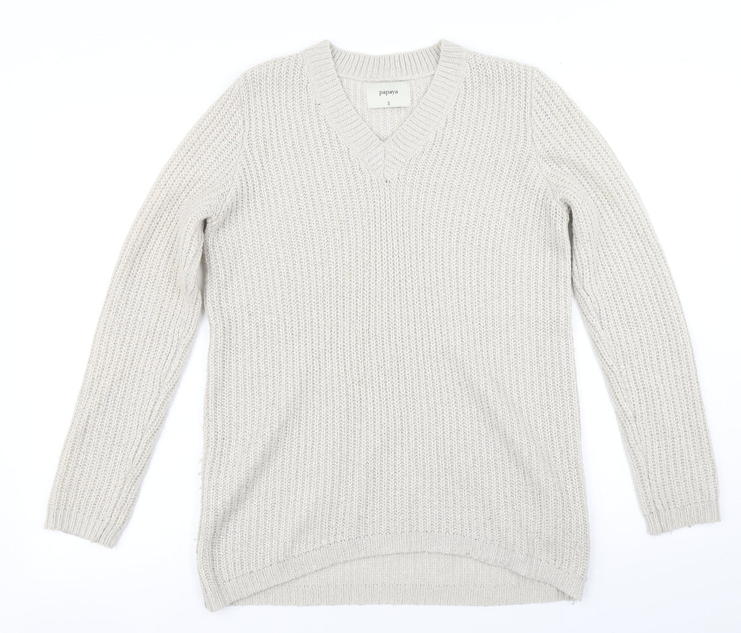 Womens UK Size S Papaya Gold Pullover Jumper