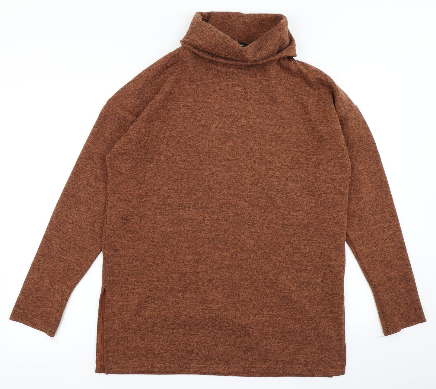 Womens UK Size M New Look Brown Basic T-Shirt