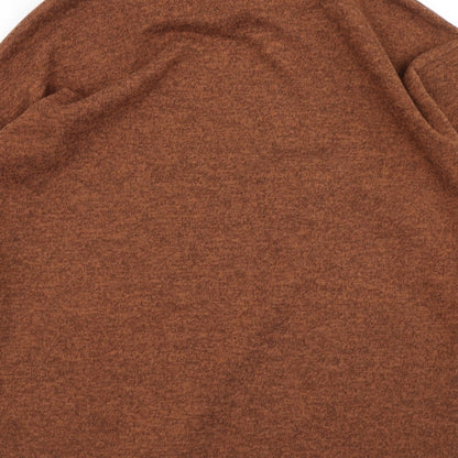 Womens UK Size M New Look Brown Basic T-Shirt