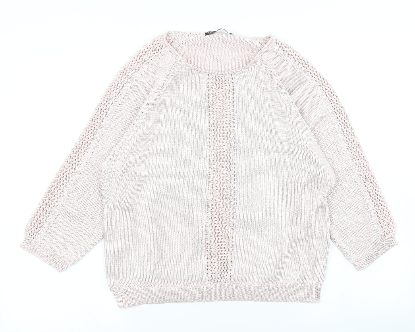 Womens UK Size 12 M&S Pink Pullover Jumper
