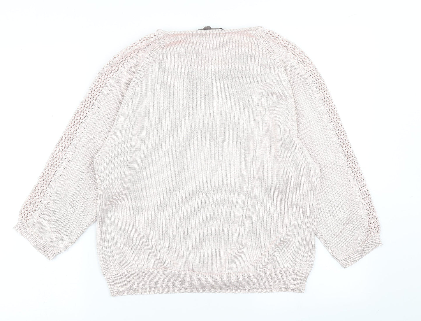 Womens UK Size 12 M&S Pink Pullover Jumper