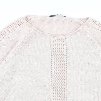 Womens UK Size 12 M&S Pink Pullover Jumper