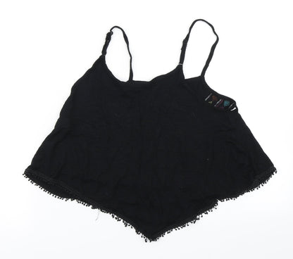Womens UK Size 12 Select Black Cropped Tank
