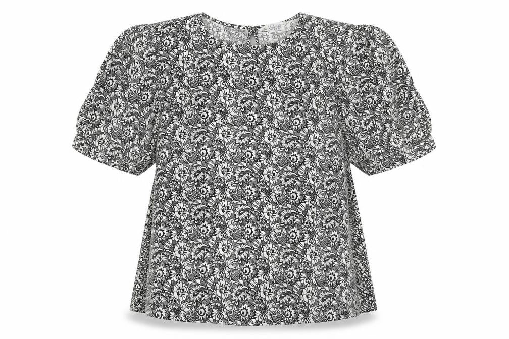Womens UK Size 8 Primark Black Basic Blouse
