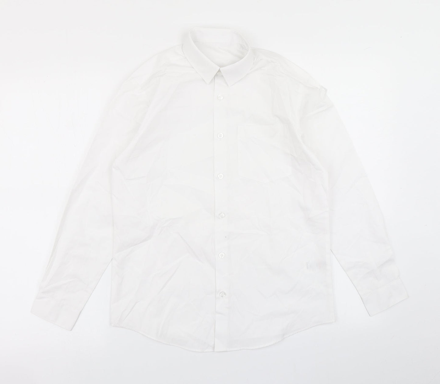 George Boys White   Basic Button-Up Size 11-12 Years