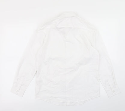 George Boys White   Basic Button-Up Size 11-12 Years