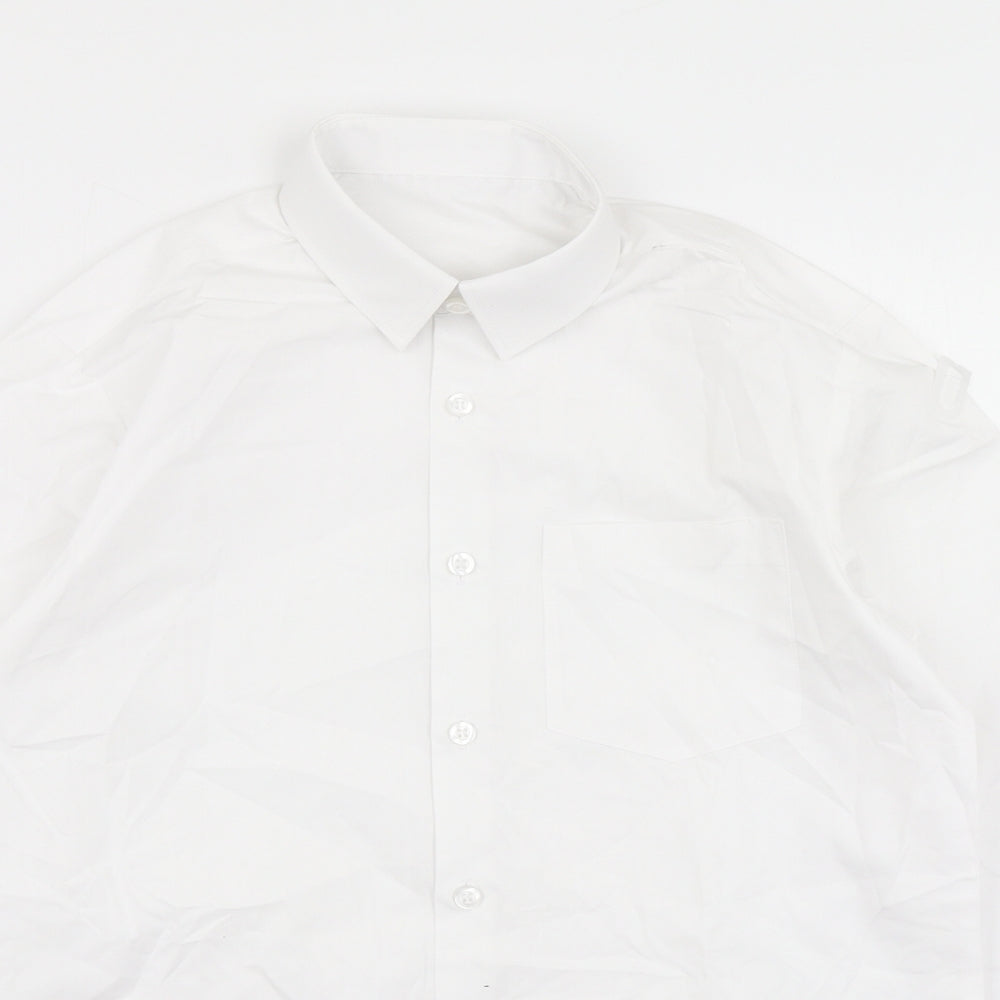 George Boys White   Basic Button-Up Size 11-12 Years