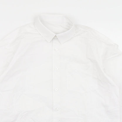 George Boys White   Basic Button-Up Size 11-12 Years
