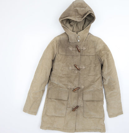 Womens UK Size 8 Preworn Beige Overcoat