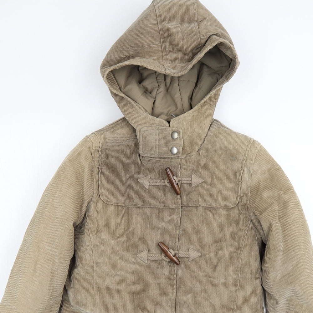 Womens UK Size 8 Preworn Beige Overcoat