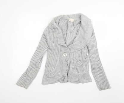 Preworn Womens Grey   Cardigan Jumper Size 12