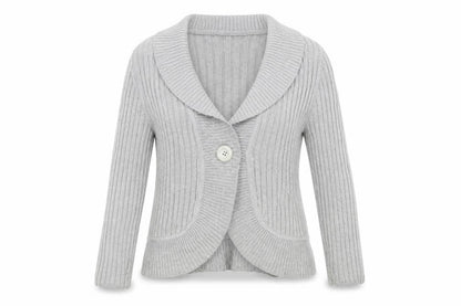 Preworn Womens Grey   Cardigan Jumper Size 12