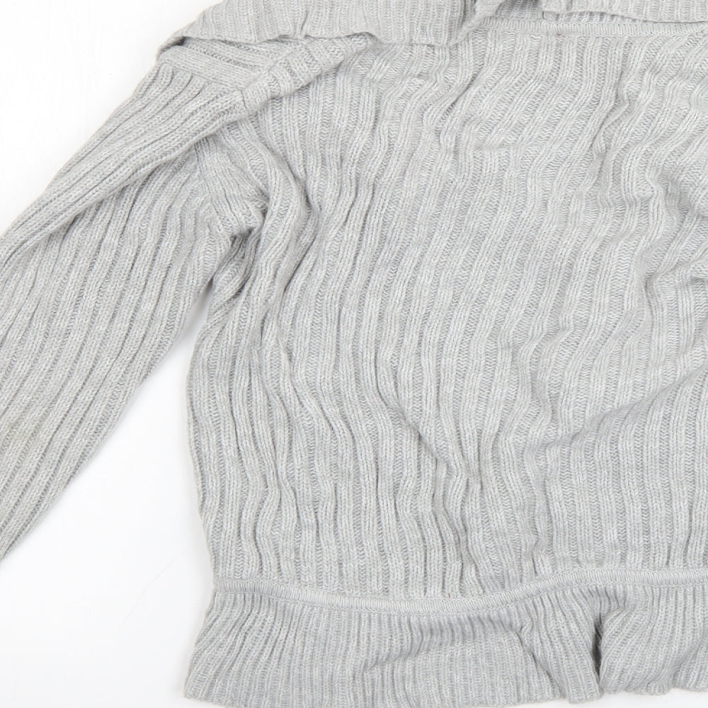 Preworn Womens Grey   Cardigan Jumper Size 12
