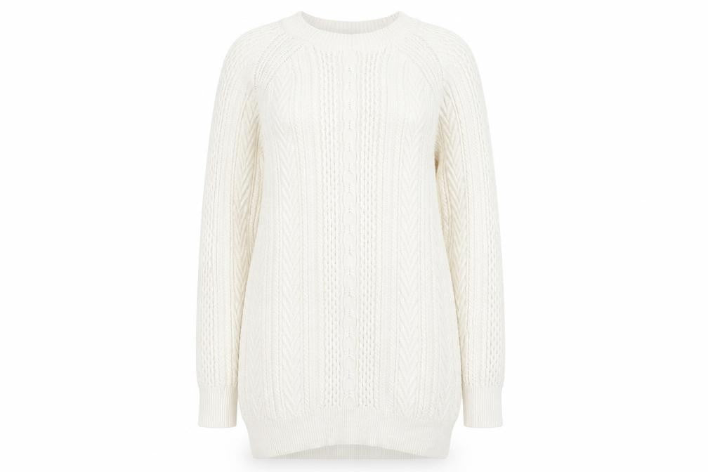 Womens UK Size S George Beige Pullover Jumper