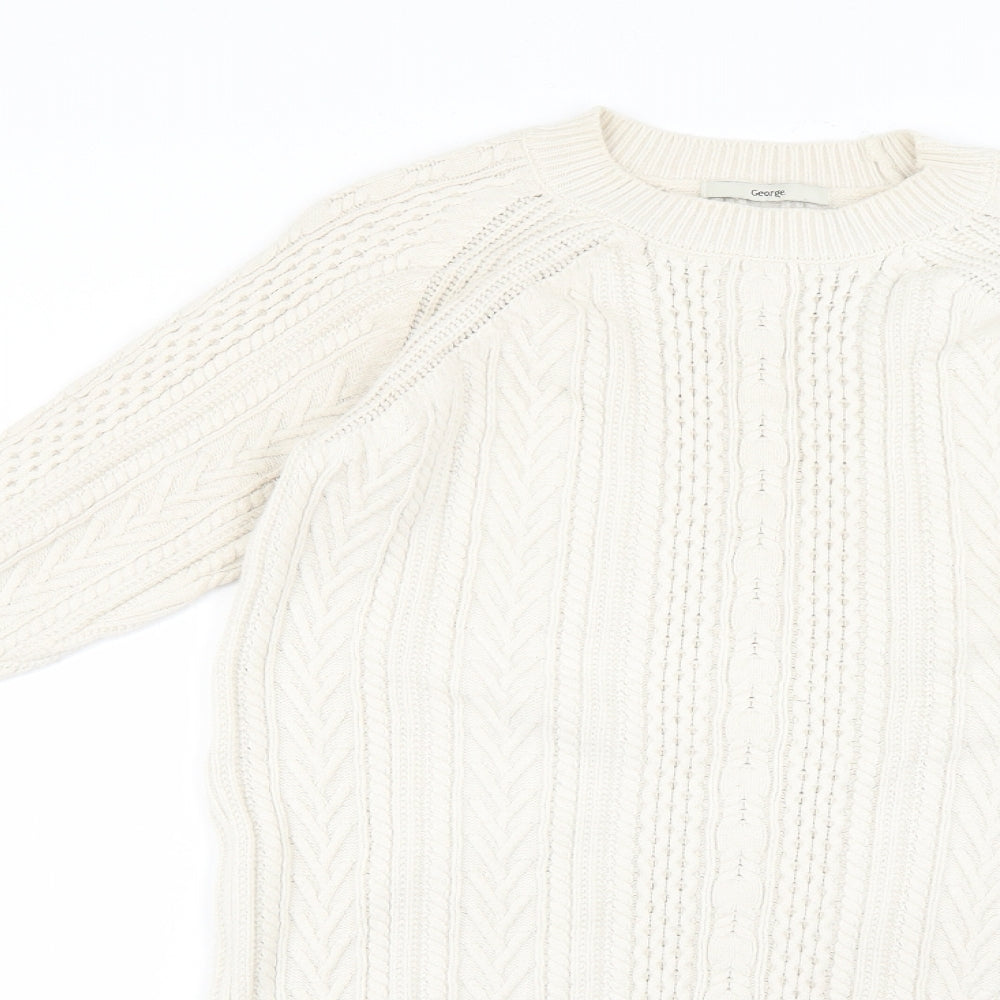 George Womens Beige   Pullover Jumper Size S