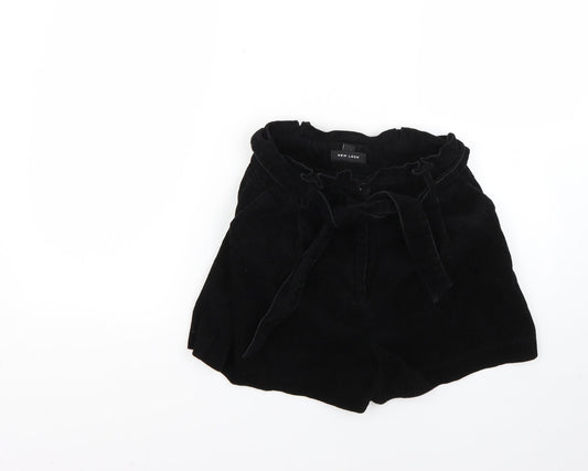 New Look Womens Black   Cut-Off Shorts Size 8