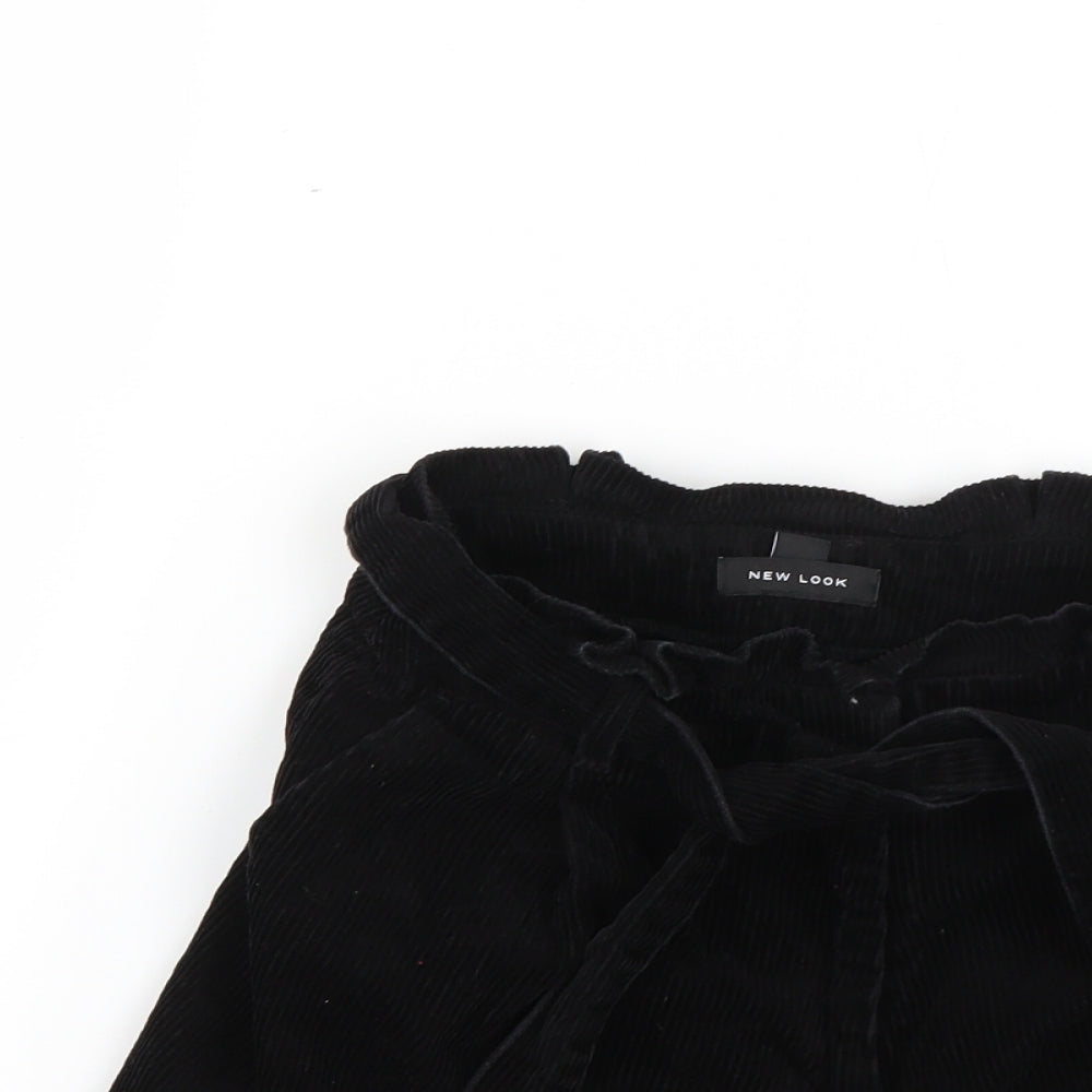 New Look Womens Black   Cut-Off Shorts Size 8