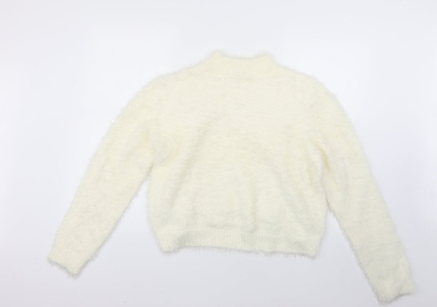 Womens UK Size L pep&co White Pullover Jumper