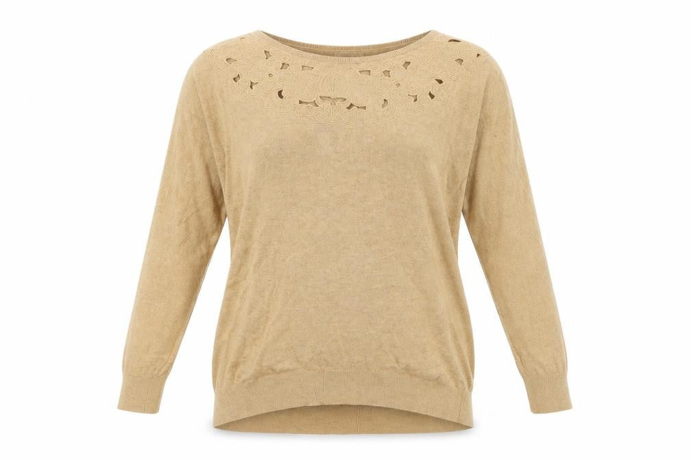 Womens UK Size S Monsoon Brown Pullover Jumper
