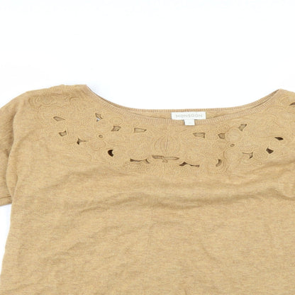 Womens UK Size S Monsoon Brown Pullover Jumper