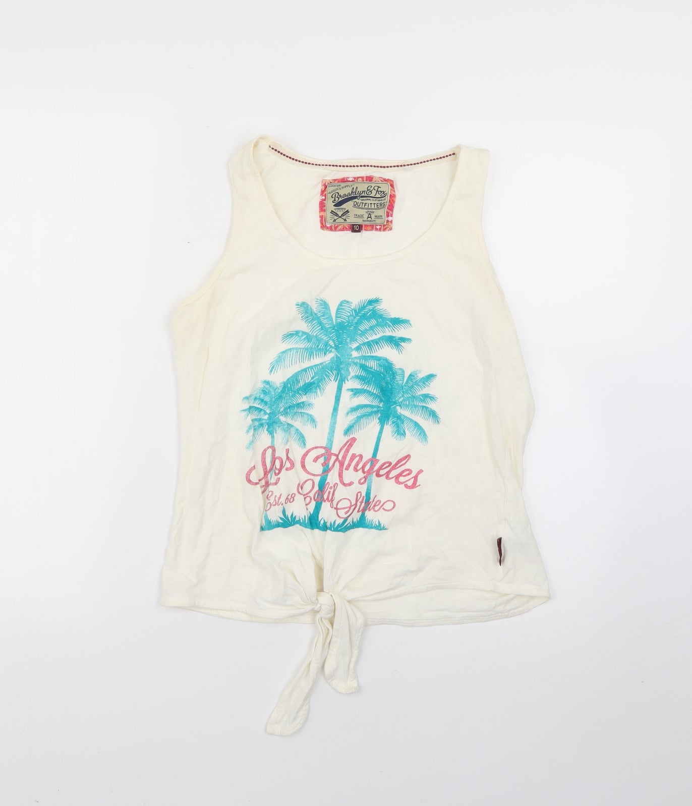 George Womens Multicoloured Geometric  Basic T-Shirt Size 10