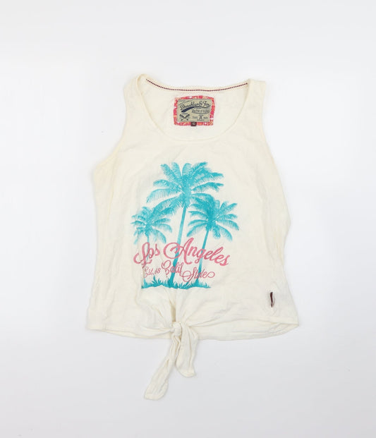 George Womens Multicoloured Geometric  Basic T-Shirt Size 10