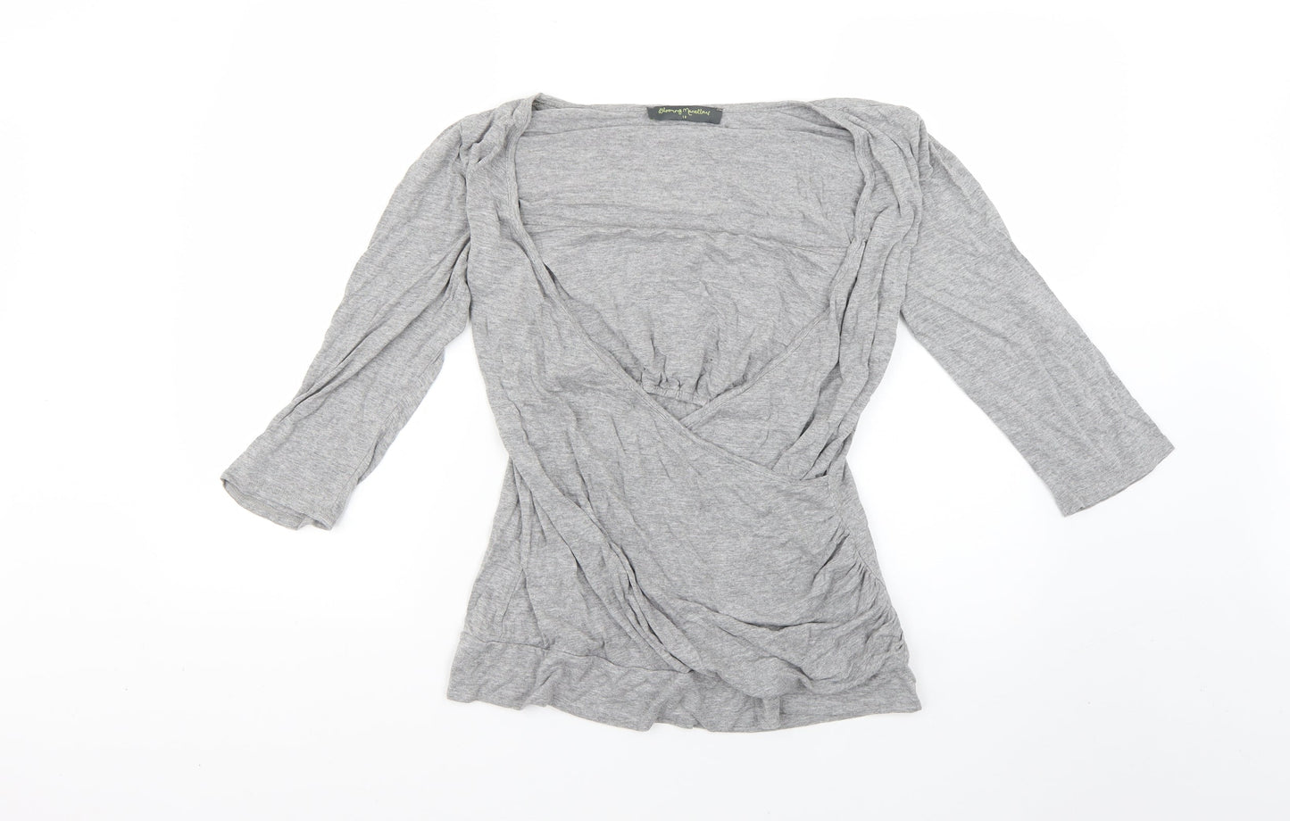 Womens UK Size 16 Blooming Marvellous Grey Basic T-Shirt