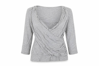 Womens UK Size 16 Blooming Marvellous Grey Basic T-Shirt