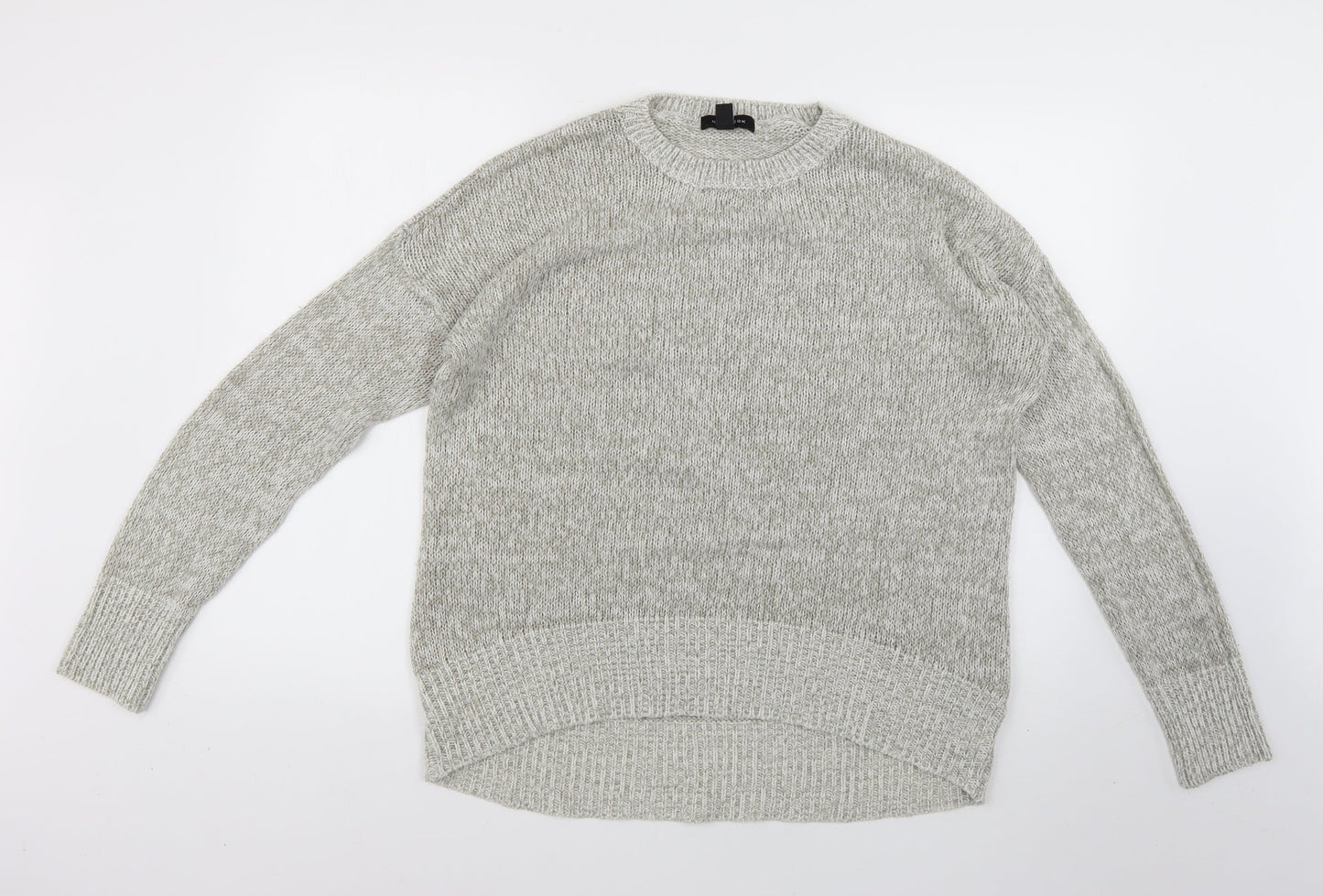 Womens UK Size L New Look Grey Pullover Jumper