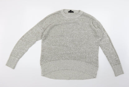 Womens UK Size L New Look Grey Pullover Jumper