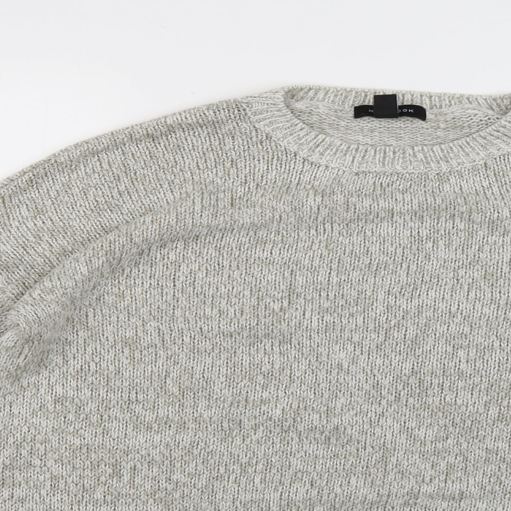 Womens UK Size L New Look Grey Pullover Jumper
