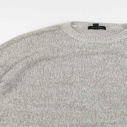 Womens UK Size L New Look Grey Pullover Jumper