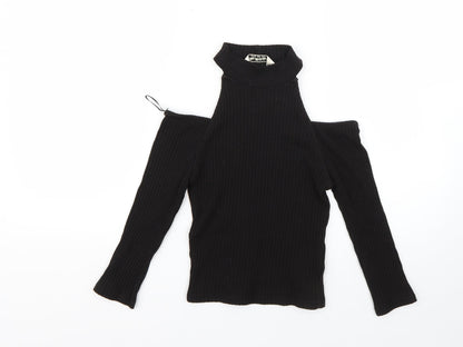 Womens UK Size 10 Miss Selfridge Black Pullover Jumper