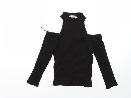 Womens UK Size 10 Miss Selfridge Black Pullover Jumper