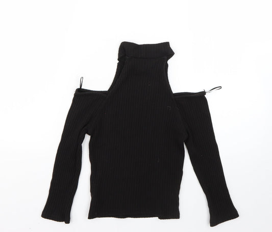 Womens UK Size 10 Miss Selfridge Black Pullover Jumper
