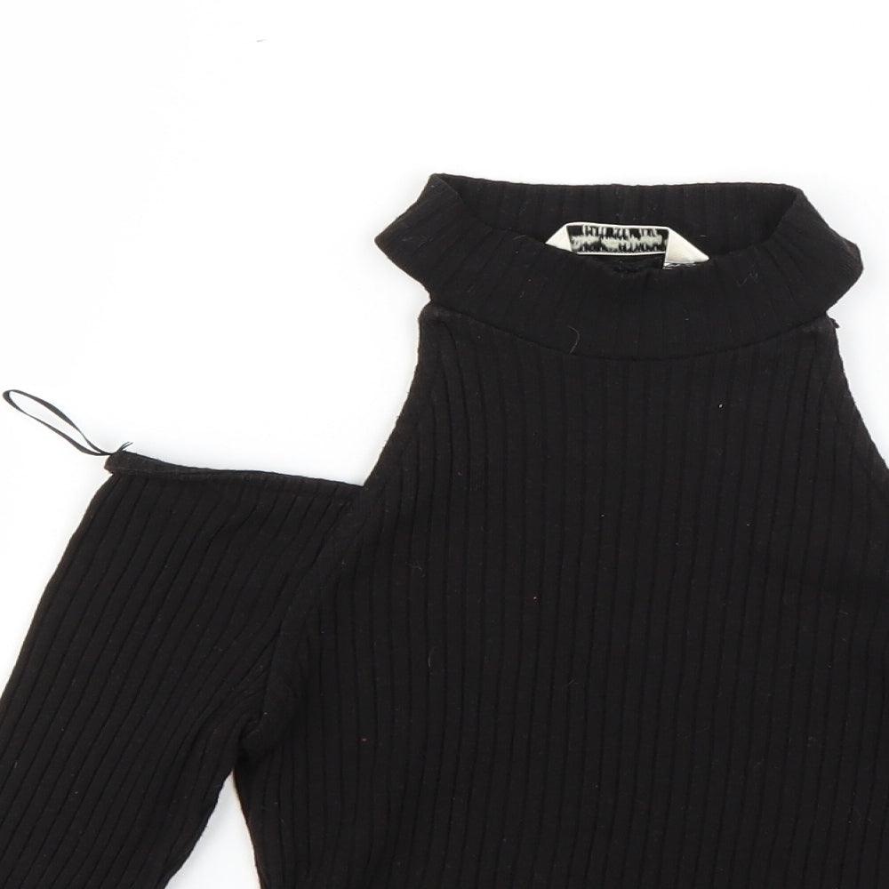 Womens UK Size 10 Miss Selfridge Black Pullover Jumper