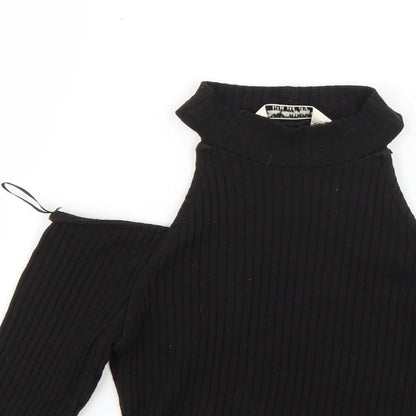 Womens UK Size 10 Miss Selfridge Black Pullover Jumper