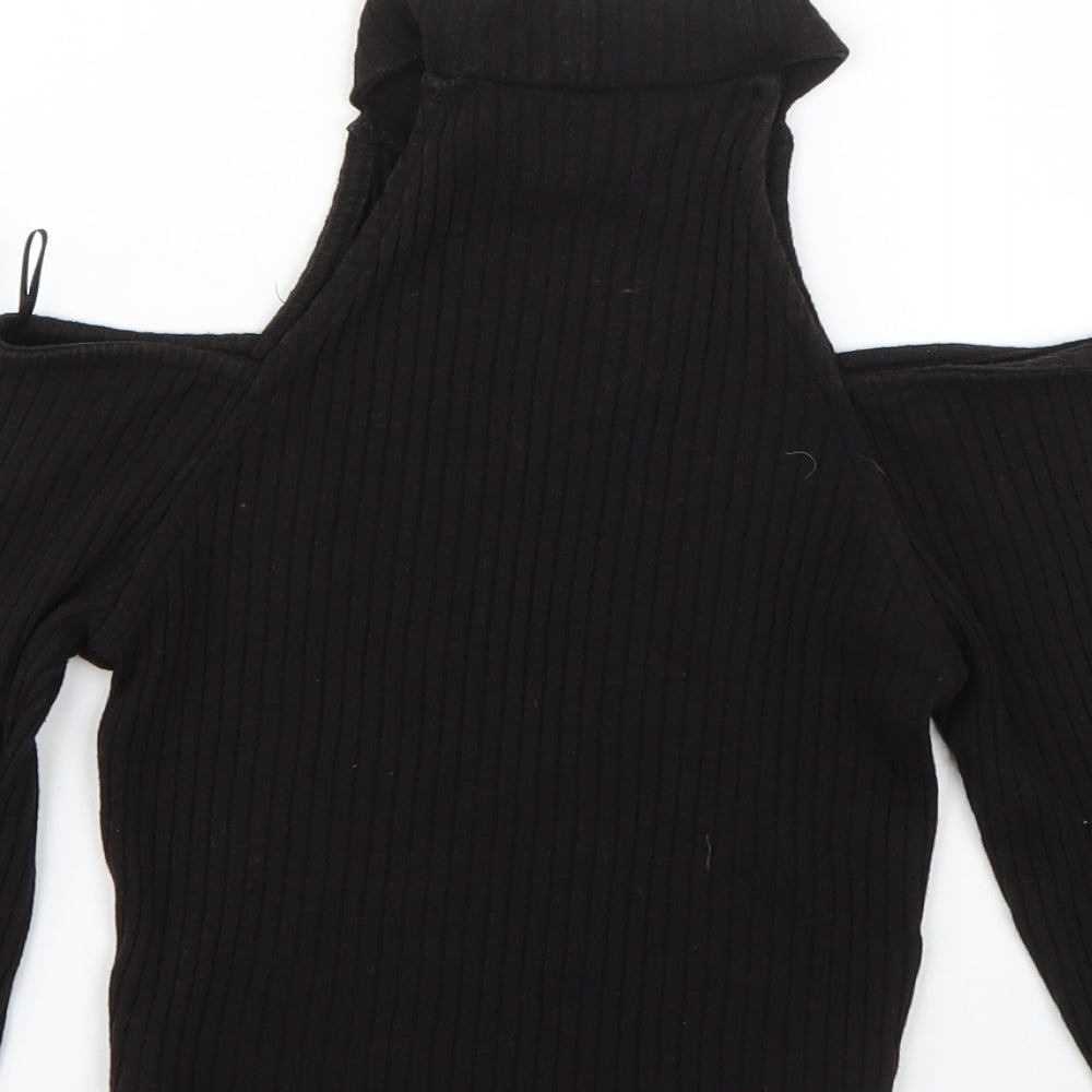 Womens UK Size 10 Miss Selfridge Black Pullover Jumper