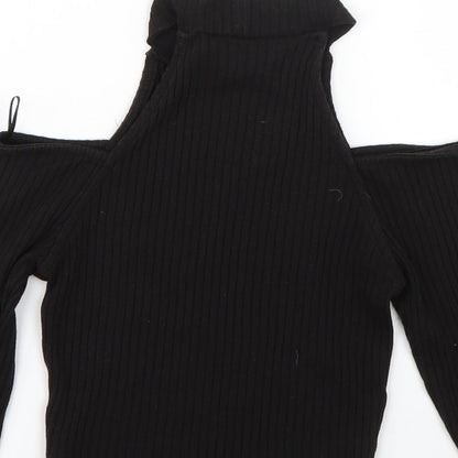 Womens UK Size 10 Miss Selfridge Black Pullover Jumper